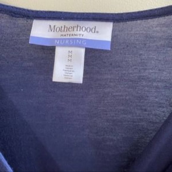 Motherhood maternity nursing navy maxi dress - Picture 2 of 2